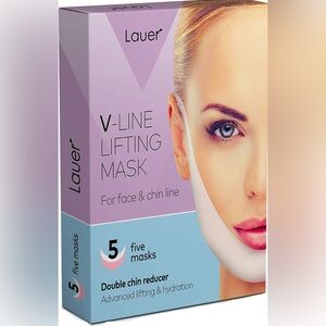 Lauer Lifting Band V Shaped Slimming Face & Chin Mask 5 Masks New Sealed